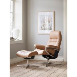 Stressless® Relaxsessel Sunrise, mit Cross Base, Größe S, M & L, Holzakzent Schwarz