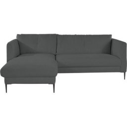 Leonique Ecksofa, extra hohe Füße aus Metall, auch für kleinere Räume geeignet