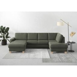 Home affaire Wohnlandschaft Summer, mit oder ohne Bettfunktion und Bettkasten, Cord-Bezug