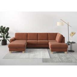 Home affaire Wohnlandschaft Summer, mit oder ohne Bettfunktion und Bettkasten, Cord-Bezug