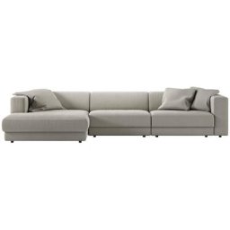 GALA Ecksofa Seaboard Road, zusammengesetzt aus Modulen in verschiedenen Bezügen und Farben