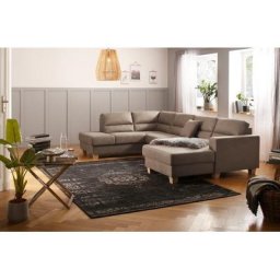 Home affaire Wohnlandschaft Navan, wahlweise mit Bettfunktion und Kopfstütze