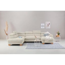 Home affaire Wohnlandschaft, mit Kopfteilverstellung, wahlweise mit Bettfunktion + Bettkasten