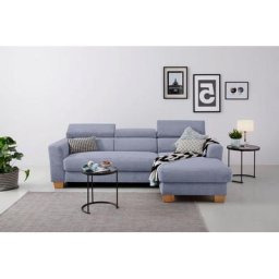 Home affaire Ecksofa, Polsterung für bis zu 140 kg pro Sitzfläche, incl. Kopfteilverstellung