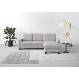 Home affaire Ecksofa Summer, mit Recamiere, mit oder ohne Bettfunktion und Bettkasten, Cord-Bezug