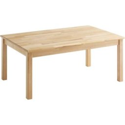 MCA furniture Couchtisch Alfons, Wohnzimmertisch Massivholz geölt, keilverzinkt belastbar bis 20 kg