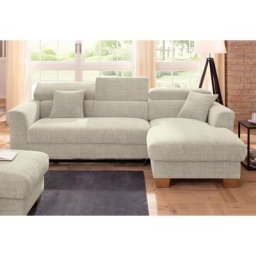 Home affaire Ecksofa, Polsterung für bis zu 140 kg pro Sitzfläche, incl. Kopfteilverstellung