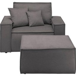 andas Loveseat Finnley (2-St), Loveseat und Hocker im Set, passend zur Polster-Serie Finnley