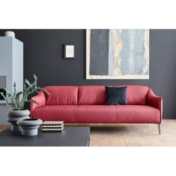W.SCHILLIG 3-Sitzer sally, mit Metall-Winkelfüßen in Silber matt, Breite 224 cm