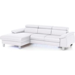 COTTA Polstergarnitur Komaris, (Set), Set: bestehend aus Ecksofa und Hocker, Kopfteilverstellung