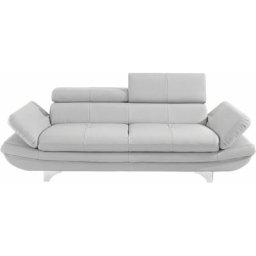 COTTA Polstergarnitur, (Set), Set: bestehend aus 3-Sitzer und Hocker, Inklusive Rückenverstellung