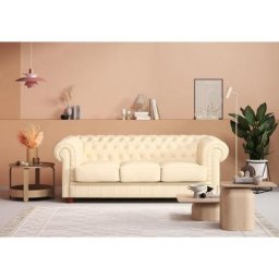 Max Winzer® Chesterfield-Sofa Kent, 3-Sitzer mit edler Knopfheftung, Breite 205 cm