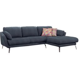 W.SCHILLIG Ecksofa softy, mit dekorativer Heftung im Sitz, Füße Chrom glänzend