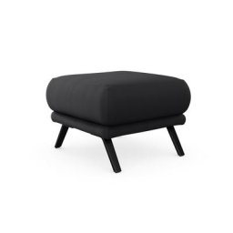 sit&more Polsterhocker Scandia, Mit schwarzen matten Metallfüßen