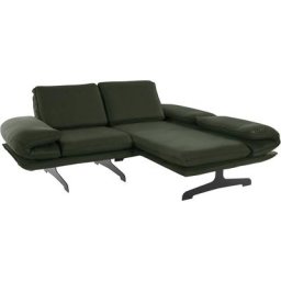DOMO collection Ecksofa New York, wahlweise mit Arm- und Rückenfunktion, mit Kufenfüßen aus Metall