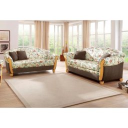 Home affaire Polstergarnitur Milano, (2-tlg), 2-Sitzer und 3-Sitzer
