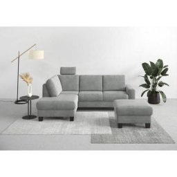 Home affaire Ecksofa Summer, mit Ottomane, mit oder ohne Bettfunktion und Bettkasten, Cord-Bezug
