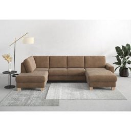 Home affaire Wohnlandschaft Summer, mit oder ohne Bettfunktion und Bettkasten, Cord-Bezug