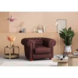 Max Winzer® Chesterfield-Sessel Kent, Sessel mit edler Knopfheftung, Breite 110 cm