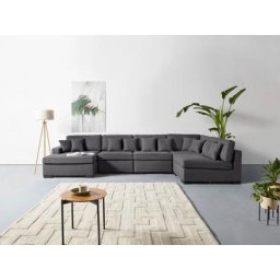 Guido Maria Kretschmer Home&Living Wohnlandschaft Skara, 5 Teile, Lounge-Sofa mit Federkernpolsterung, in vielen Bezugsvarianten