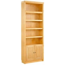 Home affaire Bücherregal Cliff, aus massiver Kiefer, Höhe 220 cm, mit 2 Holztüren, viel Stauraum