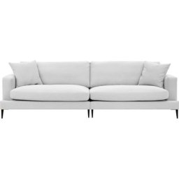 Leonique Big-Sofa Cozy, mit losen Kissen und Metallbeinen