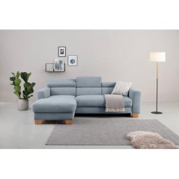 Home affaire Ecksofa, Polsterung für bis zu 140 kg pro Sitzfläche, incl. Kopfteilverstellung