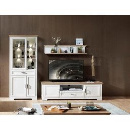 Innostyle Wohnwand Jasmin, (Set, 3-St), inkl. LED-Beleuchtung, mit Soft-Close-Funktion