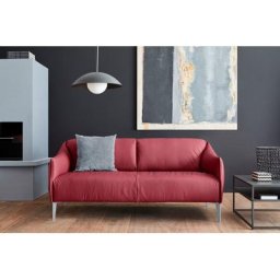 W.SCHILLIG 2,5-Sitzer sally, mit Metall-Winkelfüßen in Silber matt, Breite 194 cm