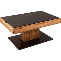 Vierhaus Couchtisch, Couchtisch, Platte Nero, höhenverstellbar durch Ilse Hydroliftmechanik