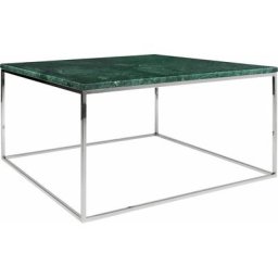 TemaHome Couchtisch Gleam, aus Marmor, wahlweise mit Gestell aus Chrom oder schwarzem Metall