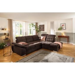 Home affaire Ecksofa Lotus, mit Sitztiefenverstellung, in 3 Bezugsarten und vielen Varianten