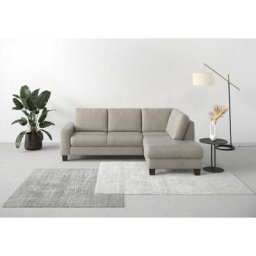 Home affaire Ecksofa Summer, mit Ottomane, mit oder ohne Bettfunktion und Bettkasten, Cord-Bezug