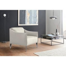 W.SCHILLIG Cocktailsessel sally, mit Metall-Winkelfüßen in Chrom glänzend