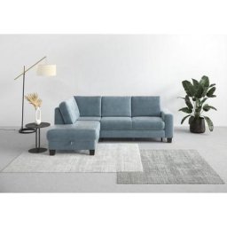Home affaire Ecksofa Summer, mit Ottomane, mit oder ohne Bettfunktion und Bettkasten, Cord-Bezug