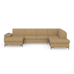 DOMO collection Wohnlandschaft Capelo, mit Armteilverstellung, wahlweise mit Bettfunktion, Federkern
