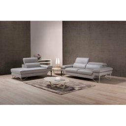 Egoitaliano Polstergarnitur Princess, Set aus 2,5 Sitzer und Ottomane, Kopfstützen manuell verstellbar