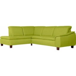Max Winzer® Ecksofa Alessio, mit abgerundeter Rückenlehne, Ottomane wahlweise links oder rechts
