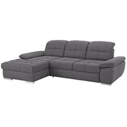 Home affaire Ecksofa Lotus, mit Recamierenabschluss, Sitztiefenverstellung, in 3 Bezugsarten