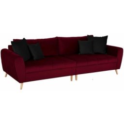 Home affaire Big-Sofa Penelope, feine Steppung, lose Kissen, skandinavisches Design