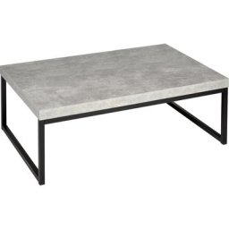 PRO Line Couchtisch, Gestell aus Metall wahlweise in schwarz oder weiß, Kufengestell