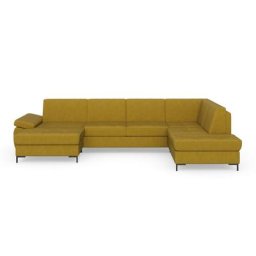 DOMO collection Wohnlandschaft Capelo, mit Armteilverstellung, wahlweise mit Bettfunktion, Federkern