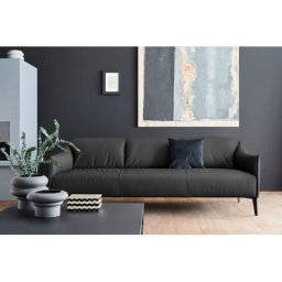 W.SCHILLIG 3-Sitzer sally, mit Metall-Winkelfüßen in Schwarz pulverbeschichtet, Breite 224 cm