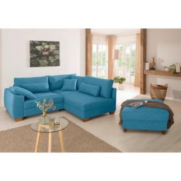 Home affaire Ecksofa Helena Luxus, bis zu 140 kg pro Sitzfläche, incl. 2 Nierenkissen und 3 Zierkissen