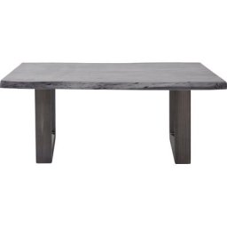 MCA furniture Couchtisch Cartagena, Couchtisch Massivholz mit Baumkante und natürlichen Rissen und Löchern