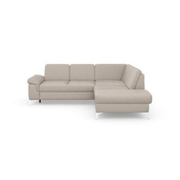 sit&more Ecksofa Padua, inklusive Sitztiefenverstellung, Armteilfunktion und Federkern