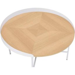 GALA Couchtisch Sumac Ridge Road, Platte aus Eichenholzfurnier und MDF, Beine aus Metall, Breite 80 cm
