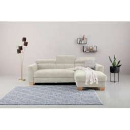 Home affaire Ecksofa, Polsterung für bis zu 140 kg pro Sitzfläche, incl. Kopfteilverstellung