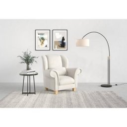Home affaire Ohrensessel Queenie Ohrenseesel (1-St), mit softem, weichem Sitzkomfort und zeitlosem Design