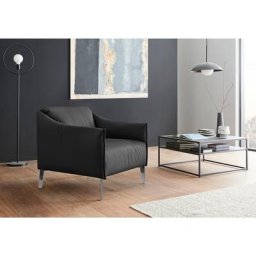 W.SCHILLIG Cocktailsessel sally, mit Metall-Winkelfüßen in Chrom glänzend
